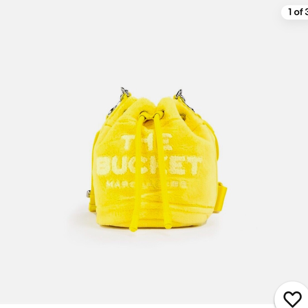 Marc Jacob yellow Terry bucket crossbody bag mini purse NEW with Tag